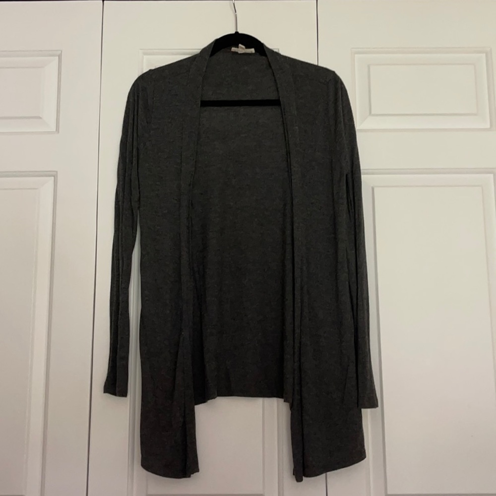 Gray cardigan